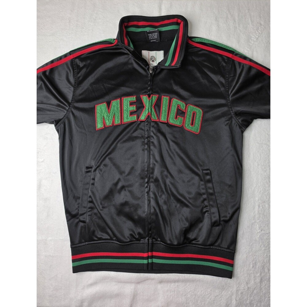 Original Deluxe Supply Black Mexico National Team Soccer Llightweight Jacket  M